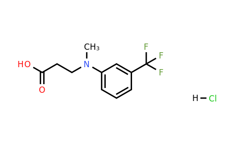1185101-15-8 | 3-(Methyl(3-(trifluoromethyl)phenyl)amino)propanoic acid hydrochloride