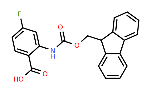 1185298-00-3 | 2-((((9H-Fluoren-9-yl)methoxy)carbonyl)amino)-4-fluorobenzoic acid
