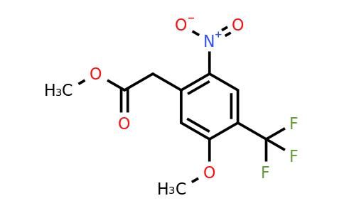 1186404-57-8 | Methyl 2-(5-methoxy-2-nitro-4-(trifluoromethyl)phenyl)acetate