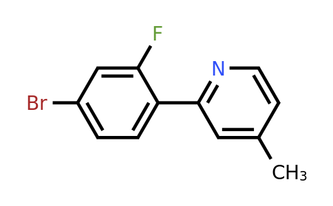 1187168-33-7 | 2-(4-Bromo-2-fluorophenyl)-4-methylpyridine