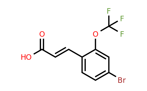1188481-19-7 | 4-Bromo-2-(trifluoromethoxy)cinnamic acid