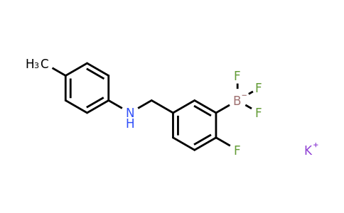1190095-02-3 | Potassium trifluoro(2-fluoro-5-((p-tolylamino)methyl)phenyl)borate