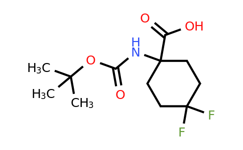 1196151-58-2 | 1-((tert-Butoxycarbonyl)amino)-4,4-difluorocyclohexanecarboxylic acid