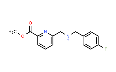 1201663-99-1 | Methyl 6-(((4-fluorobenzyl)amino)methyl)picolinate