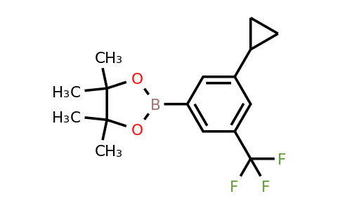 1202644-19-6 | 2-(3-CYCLOPROPYL-5-(TRIFLUOROMETHYL)PHENYL)-4,4,5,5-TETRAMETHYL-1,3,2-DIOXABOROLANE