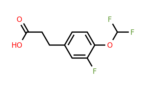 1202690-18-3 | 3-(4'-(Difluoromethoxy)-3'-fluorophenyl)propionic acid