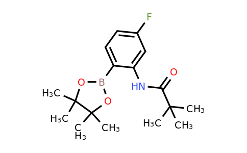 1202805-45-5 | N-(5-Fluoro-2-(4,4,5,5-tetramethyl-1,3,2-dioxaborolan-2-yl)phenyl)pivalamide