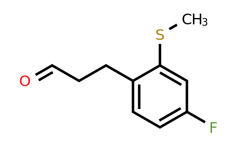 1202898-49-4 | 3-(4-Fluoro-2-(methylthio)phenyl)propanal