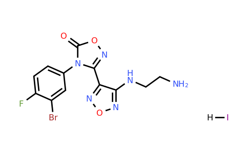 1204669-57-7 | 3-(4-((2-Aminoethyl)amino)-1,2,5-oxadiazol-3-yl)-4-(3-bromo-4-fluorophenyl)-1,2,4-oxadiazol-5(4H)-one hydroiodide