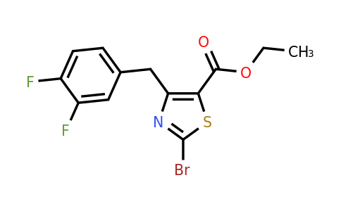 1206908-06-6 | Ethyl 2-bromo-4-(3,4-difluorobenzyl)thiazole-5-carboxylate