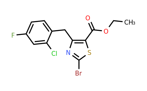 1206908-08-8 | Ethyl 2-bromo-4-(2-chloro-4-fluorobenzyl)thiazole-5-carboxylate