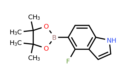 1207623-95-7 | 4-Fluoro-5-(4,4,5,5-tetramethyl-1,3,2-dioxaborolan-2-yl)-1H-indole