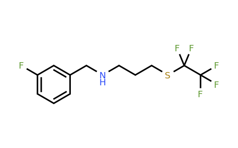 (3-Fluoro-benzyl)-(3-pentafluoroethylsulfanyl-propyl)-amine