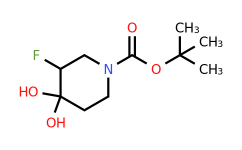 1208864-35-0 | tert-Butyl 3-fluoro-4,4-dihydroxy-piperidine-1-carboxylate