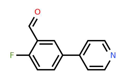 1211593-24-6 | 2-Fluoro-5-(pyridin-4-yl)benzaldehyde