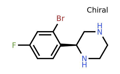 (S)-2-(2-Bromo-4-fluorophenyl)piperazine