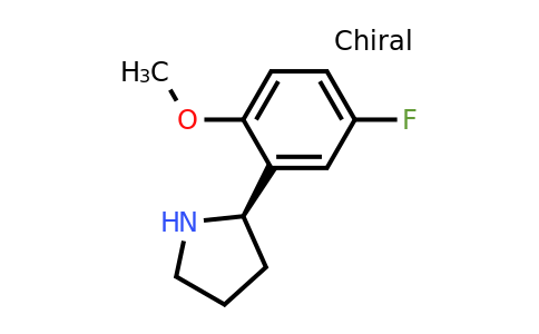1213195-53-9 | 2-((2R)pyrrolidin-2-yl)-4-fluoro-1-methoxybenzene