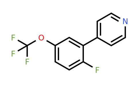 1214324-05-6 | 4-(2-Fluoro-5-(trifluoromethoxy)phenyl)pyridine