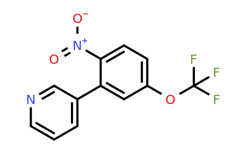 1214324-12-5 | 3-(2-Nitro-5-(trifluoromethoxy)phenyl)pyridine