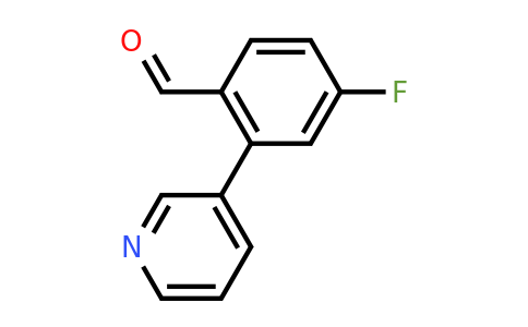 1214325-00-4 | 4-Fluoro-2-(pyridin-3-yl)benzaldehyde