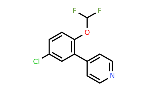 1214326-44-9 | 4-(5-Chloro-2-(difluoromethoxy)phenyl)pyridine