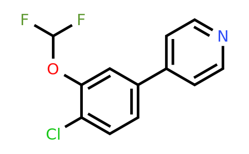 1214326-51-8 | 4-(4-Chloro-3-(difluoromethoxy)phenyl)pyridine
