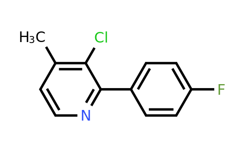 3-Chloro-2-(4-fluorophenyl)-4-methylpyridine