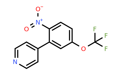 1214328-75-2 | 4-(2-Nitro-5-(trifluoromethoxy)phenyl)pyridine