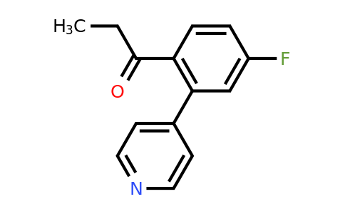 1214329-51-7 | 1-(4-Fluoro-2-(pyridin-4-yl)phenyl)propan-1-one