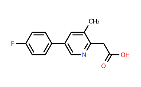 2-(5-(4-Fluorophenyl)-3-methylpyridin-2-yl)acetic acid