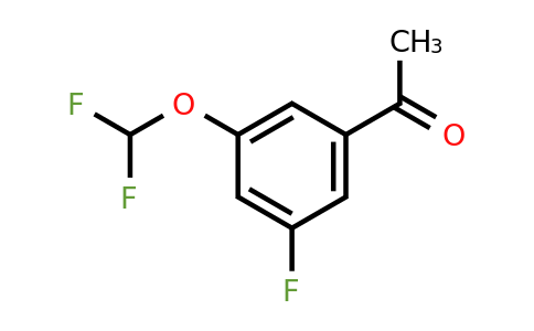1214333-64-8 | 5'-Difluoromethoxy-3'-fluoroacetophenone