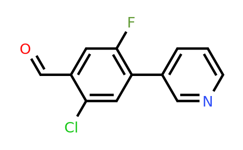 1214335-50-8 | 2-Chloro-5-fluoro-4-(pyridin-3-yl)benzaldehyde