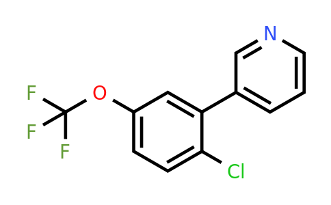 1214335-59-7 | 3-(2-Chloro-5-(trifluoromethoxy)phenyl)pyridine