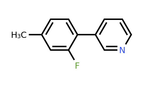 1214339-90-8 | 3-(2-Fluoro-4-methylphenyl)pyridine