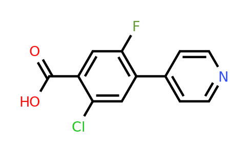 1214340-91-6 | 2-Chloro-5-fluoro-4-(pyridin-4-yl)benzoic acid