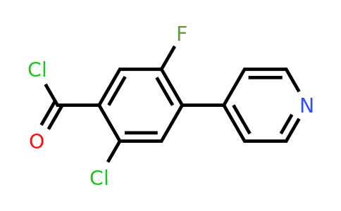 1214341-11-3 | 2-Chloro-5-fluoro-4-(pyridin-4-yl)benzoyl chloride