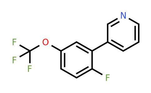1214341-41-9 | 3-(2-Fluoro-5-(trifluoromethoxy)phenyl)pyridine
