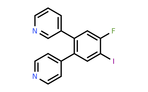 1214342-39-8 | 3-(5-Fluoro-4-iodo-2-(pyridin-4-yl)phenyl)pyridine