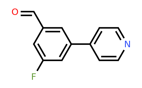1214348-00-1 | 3-Fluoro-5-(pyridin-4-yl)benzaldehyde