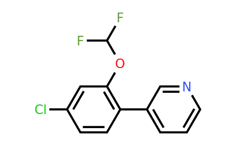 1214348-01-2 | 3-(4-Chloro-2-(difluoromethoxy)phenyl)pyridine