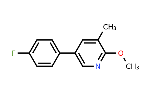 5-(4-Fluorophenyl)-2-methoxy-3-methylpyridine