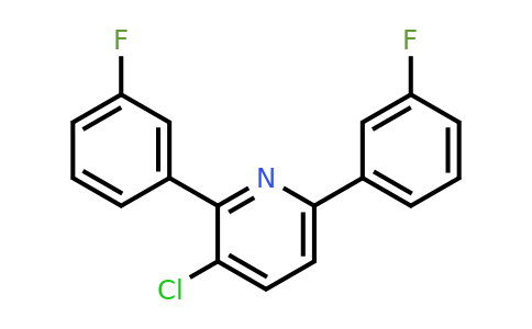 3-Chloro-2,6-bis(3-fluorophenyl)pyridine
