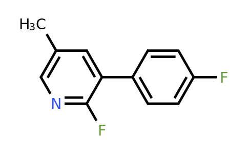 2-Fluoro-3-(4-fluorophenyl)-5-methylpyridine