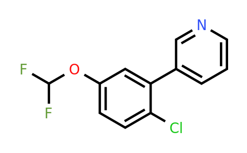 1214359-41-7 | 3-(2-Chloro-5-(difluoromethoxy)phenyl)pyridine