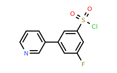 3-Fluoro-5-(pyridin-3-yl)benzene-1-sulfonyl chloride