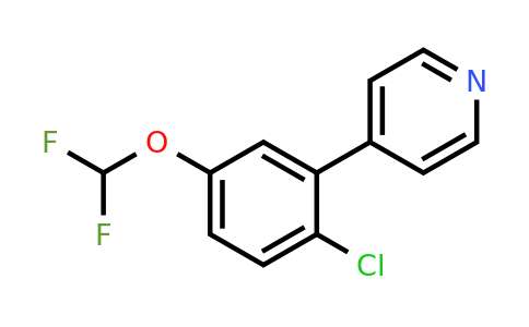 1214361-84-8 | 4-(2-Chloro-5-(difluoromethoxy)phenyl)pyridine