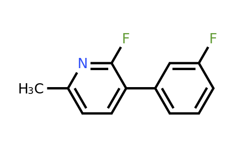 2-Fluoro-3-(3-fluorophenyl)-6-methylpyridine