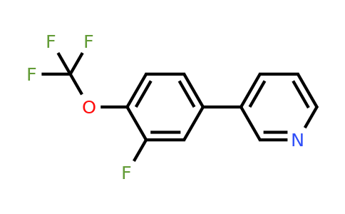 1214368-23-6 | 3-(3-Fluoro-4-(trifluoromethoxy)phenyl)pyridine