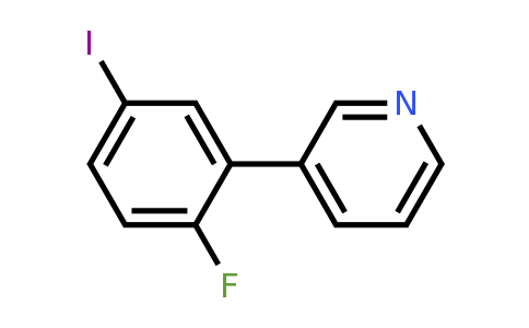 1214368-57-6 | 3-(2-Fluoro-5-iodophenyl)pyridine