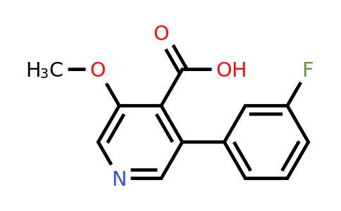 3-(3-Fluorophenyl)-5-methoxyisonicotinic acid